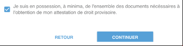 Marque a caixa a seguir para continuar o registro